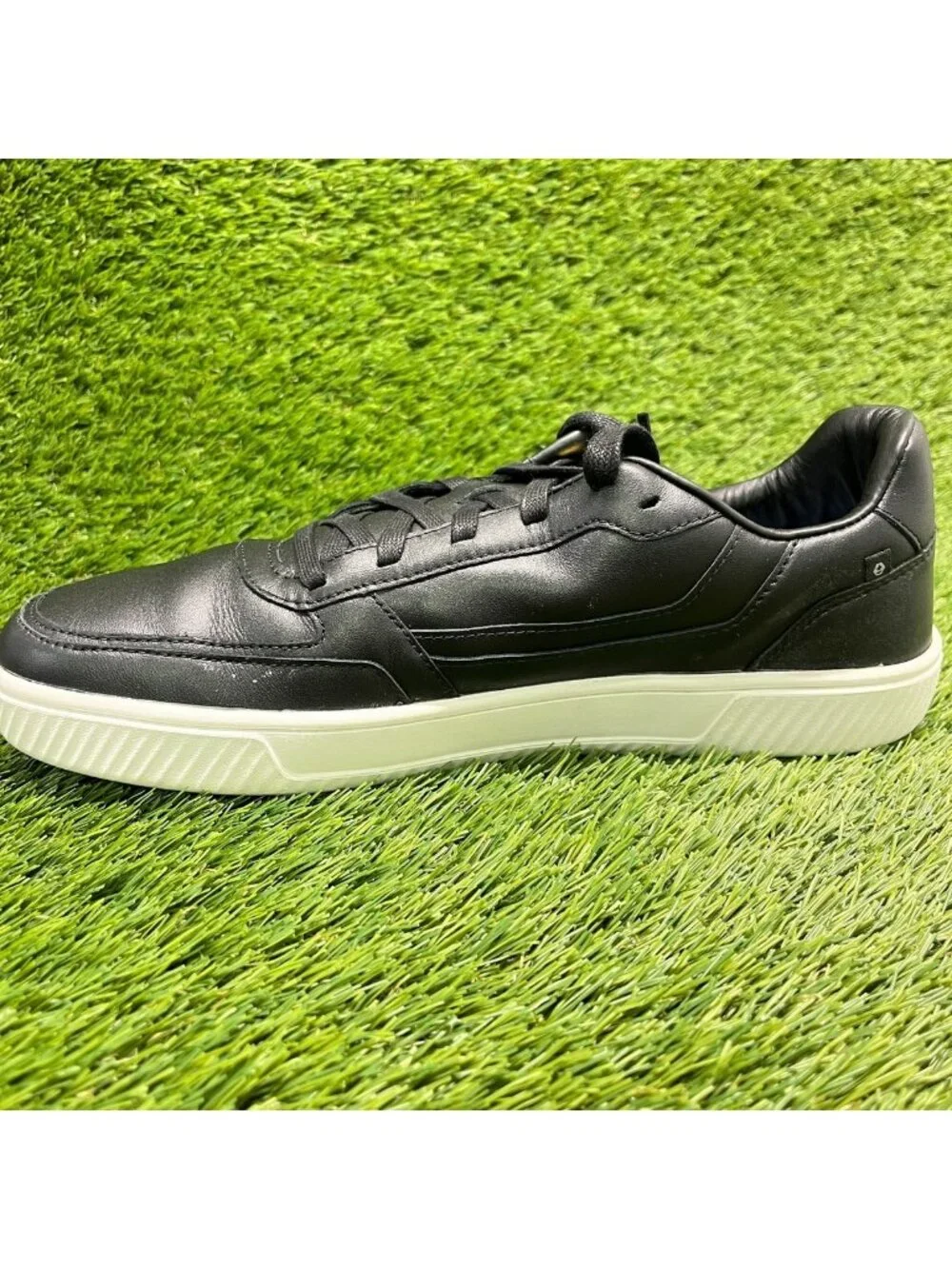 Flux Footwear Adapt Leather Trainer Black Mens Size 10.5 Athletic Shoes Sneakers